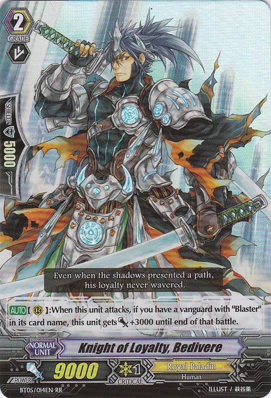 Knight of Loyalty, Bedivere - BT05/014EN - RR