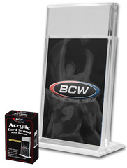 1/2 Inch Vertical Acrylic Card Holder w/ 1 in Header