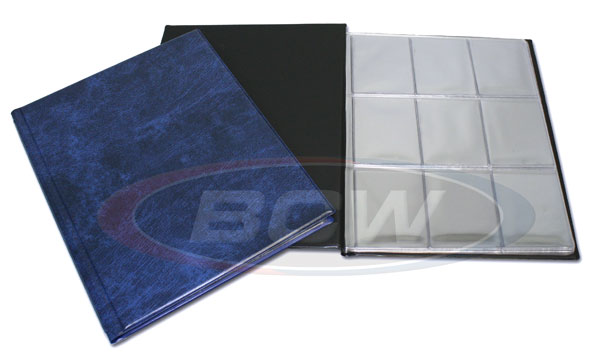 Combo Album (9-Pocket Pages) - Plain - Black