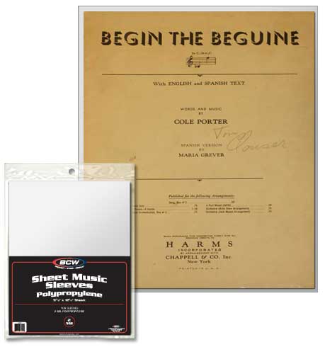 Sheet Music Sleeves