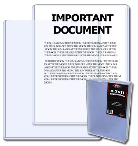 8.5 X 11 - Topload Holder