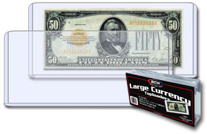 7.75 x 3.5 - Large Bill Currency Holder