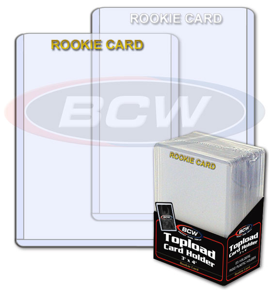 3 X 4 Topload Card Holder - Rookie (White)