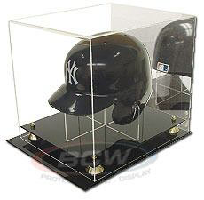 Deluxe Acrylic Baseball Helmet Display - with Mirror