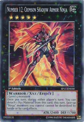 Number 12: Crimson Shadow Armor Ninja - SP13-EN030 - Starfoil Rare - 1st Edition