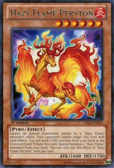 Hazy Flame Peryton - CBLZ-EN031 - Rare - Unlimited Edition