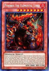 Pyrorex the Elemental Lord - CBLZ-EN040 - Secret Rare - Unlimited Edition