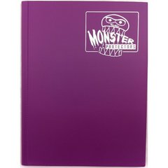 Monster Protectors 9 Pocket Matte Coral Purple Binder