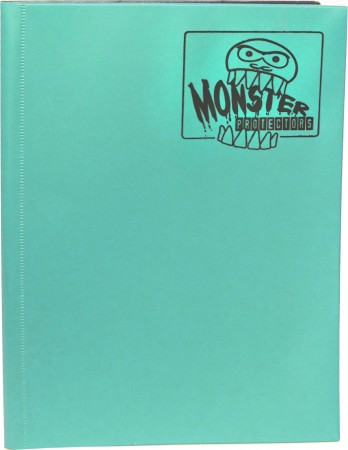 Monster Protectors 9 Pocket Matte Teal Binder