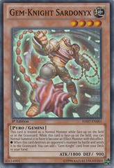 Gem-Knight Sardonyx - HA07-EN001 - Super Rare - 1st Edition