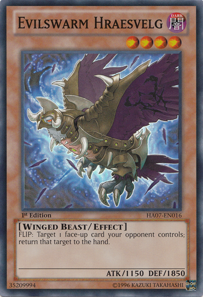 Evilswarm Hraesvelg - HA07-EN016 - Super Rare - 1st Edition