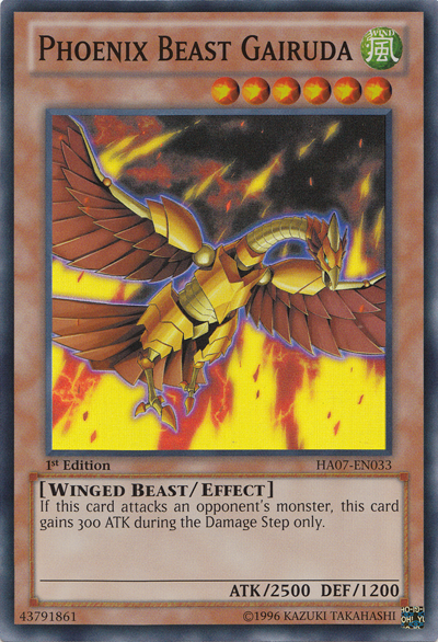 Phoenix Beast Gairuda - HA07-EN033 - Super Rare - 1st Edition