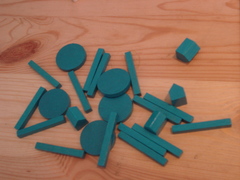 Agricola: Turquoise player pieces