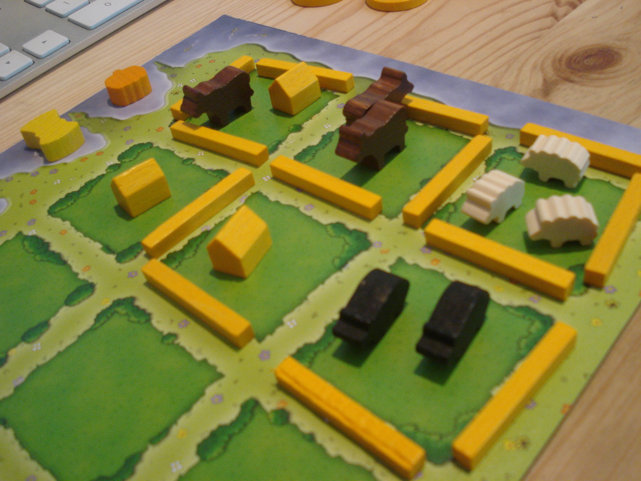 Agricola: Yellow player pieces