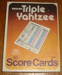 Triple Yahtzee scorepad