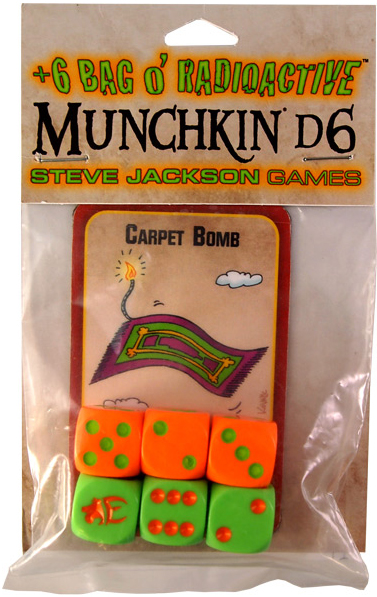 +6 Bag o Radioactive Munchkin d6