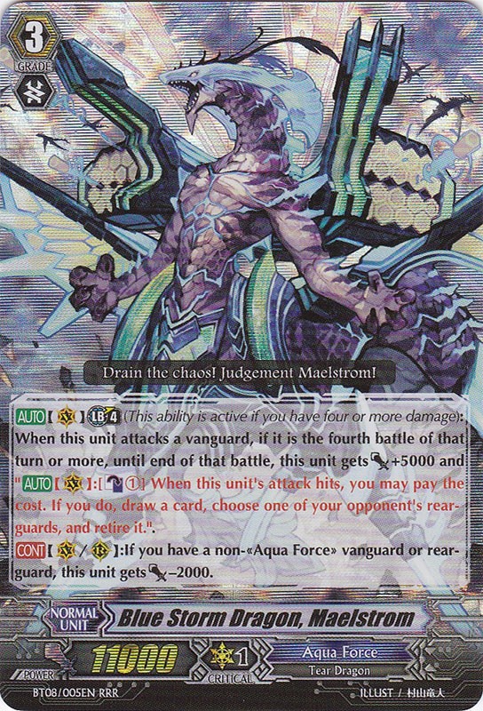 Blue Storm Dragon, Maelstrom - BT08/005EN - RRR Blue Storm Dragon, Maelstrom - BT08/005EN - RRR