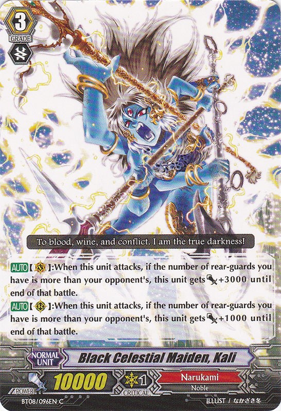 Black Celestial Maiden, Kali - BT08/096EN - C Black Celestial Maiden, Kali - BT08/096EN - C
