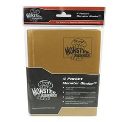 4-Pocket Monster Binder - Matte Gold