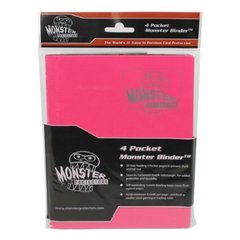 4-Pocket Monster Binder - Matte Pink