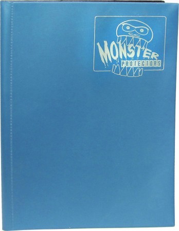 4-Pocket Monster Binder - Aqua Blue