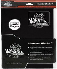 9-Pocket Monster Binder - Black w/ White pages