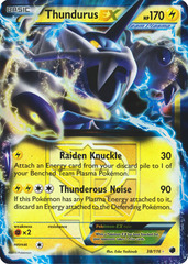 Thundurus-EX - 38/116 - Rare Holo EX