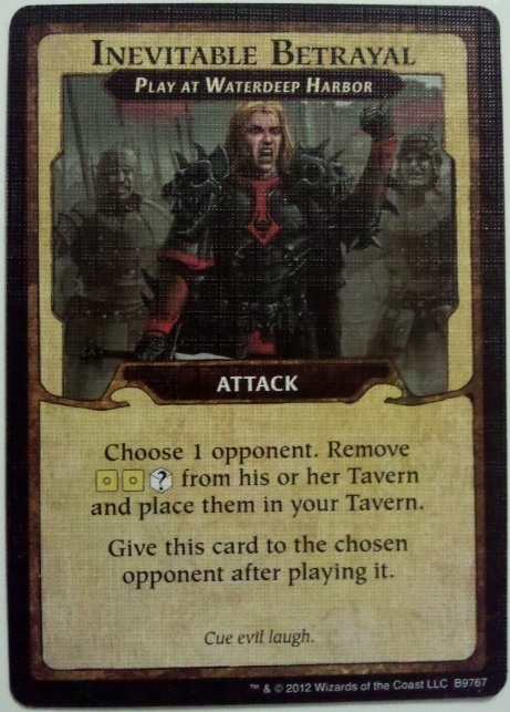 Lords of Waterdeep Inevitable Betrayal Promo Card