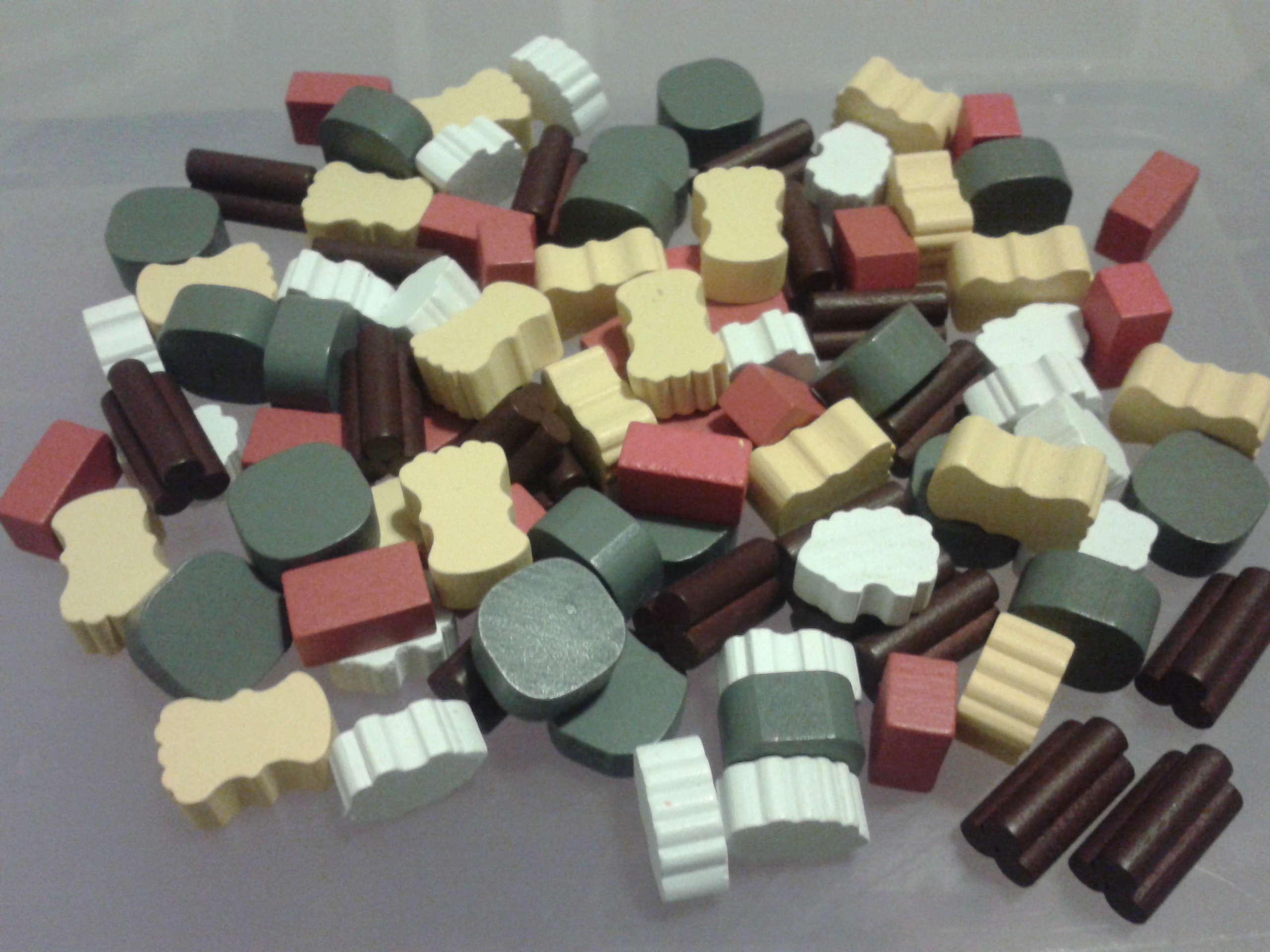 Yucatan Wooden Token Set (95 Pack)