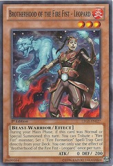 Brotherhood of the Fire Fist - Leopard - LTGY-EN027 - Common - 1st Edition