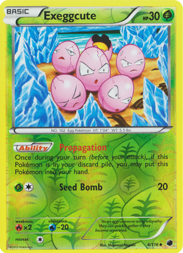 Exeggcute - 4/116 - Uncommon - Reverse Holo