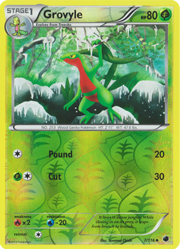 Grovyle - 7/116 - Uncommon - Reverse Holo