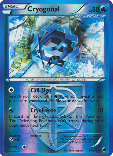 Cryogonal - 30/116 - Uncommon - Reverse Holo