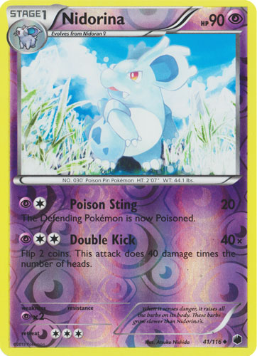 Nidorina - 41/116 - Uncommon - Reverse Holo