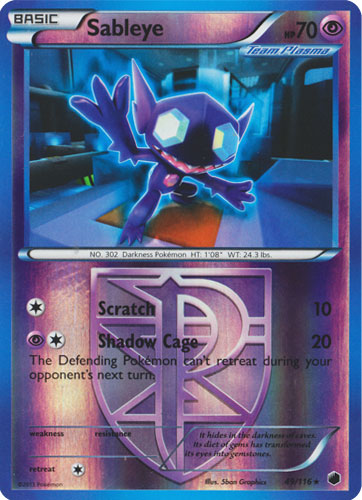 Sableye - 49/116 - Rare - Reverse Holo