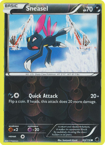 Sneasel - 65/116 - Common - Reverse Holo