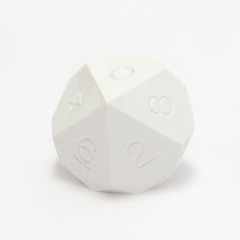 GameScience Precision Seashell White d10, no ink