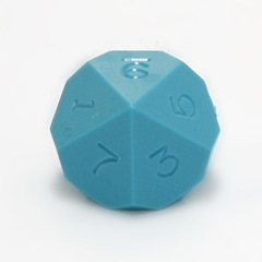 GameScience Precision Turquoise Blue d10, no ink