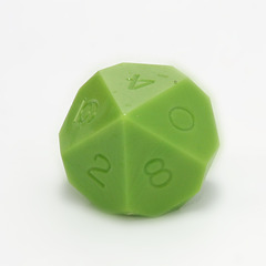 GameScience Precision d10, Lime Green, no ink