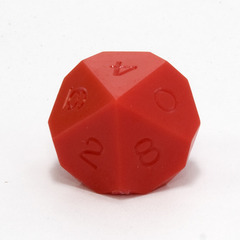 GameScience Precision Crimson Red d10, no ink