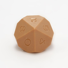 GameScience Precision d10, Sepia Brown, no ink