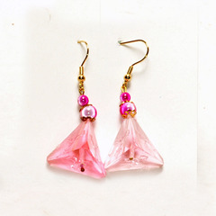 GameScience Dice Earrings - Mystic Blossom d4