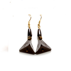 GameScience Dice Earrings - Night Goddess d4