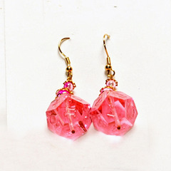 GameScience Dice Earrings - Mystic Blossom d12