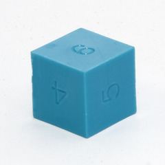 GameScience Precision Turquoise Blue d6, no ink