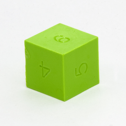 GameScience Precision Lime Green d6, no ink