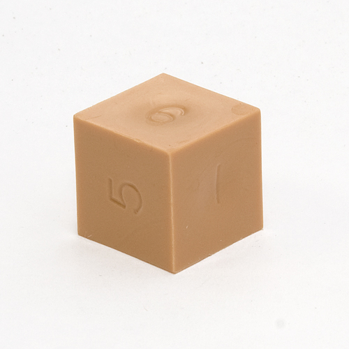GameScience Precision Sepia Brown d6, no ink