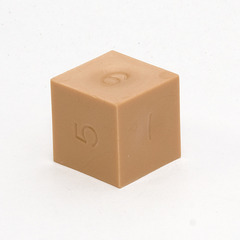 GameScience Precision Sepia Brown d6, no ink