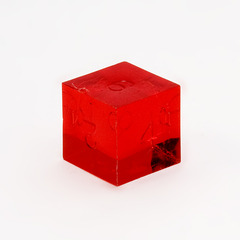 GameScience Precision Ruby d6, Ruby, no ink