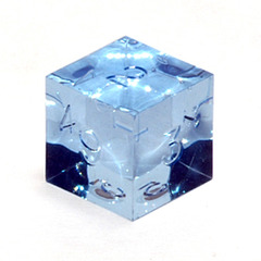 Gamescience Blue Moonstone Precision D6 no ink